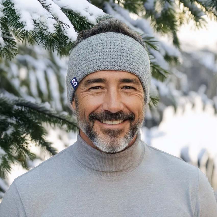 Bandeau et Bonnet Pompon - Blanc Bonnet