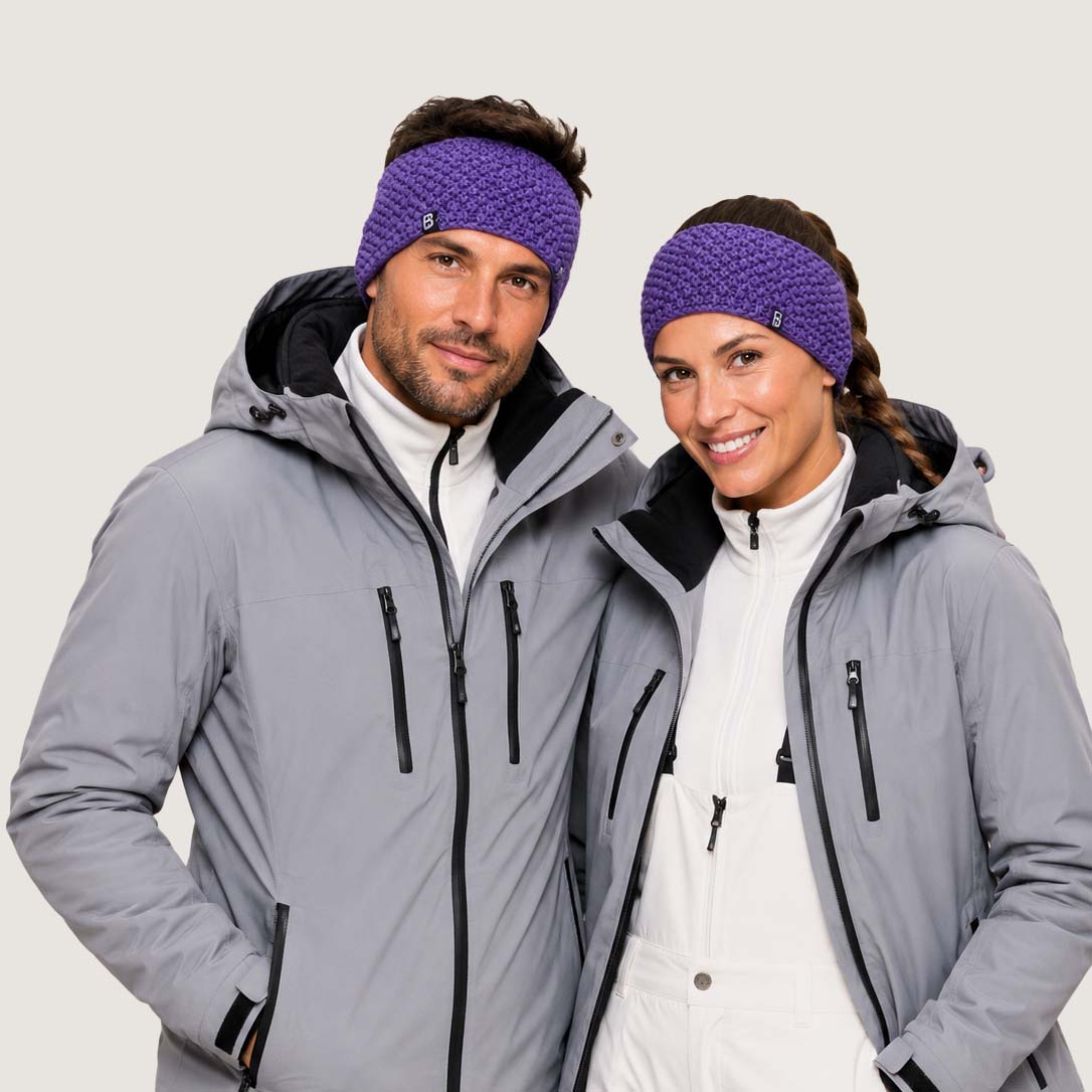 Bandeau ski violet