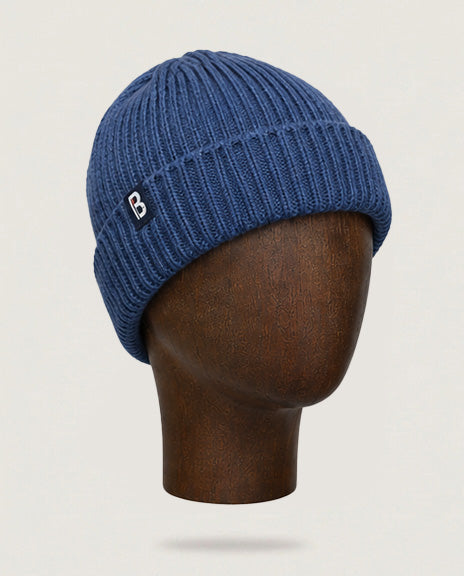 Bonnet laine bleu