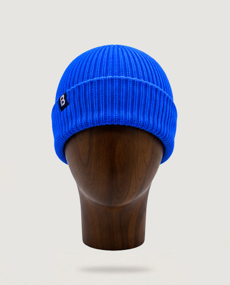 Bonnet Mérinos bleu électrique