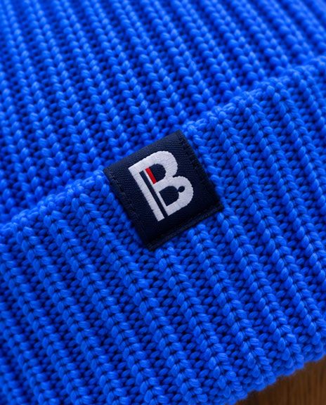 Bonnet Mérinos bleu électrique