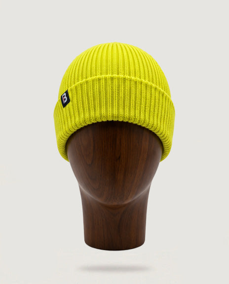 Bonnet Mérinos jaune anis