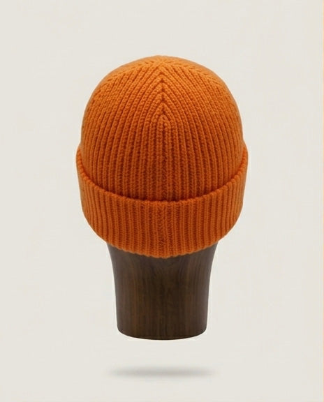 Bonnet Mérinos orange