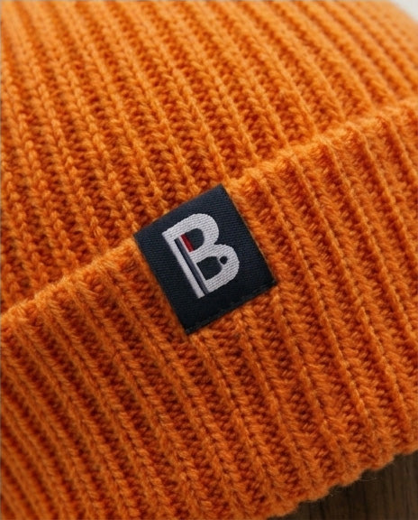 Bonnet Mérinos orange