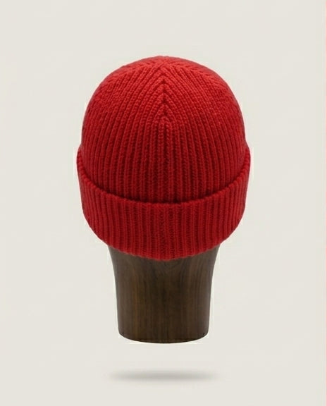 Bonnet Mérinos rouge