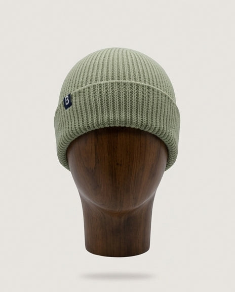 Bonnet Mérinos vert olive