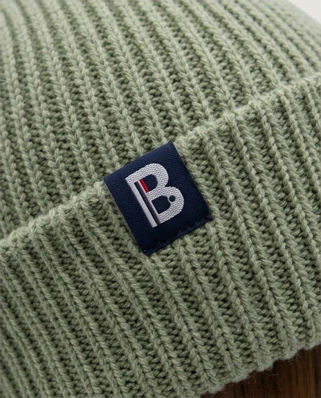 Bonnet Mérinos vert olive