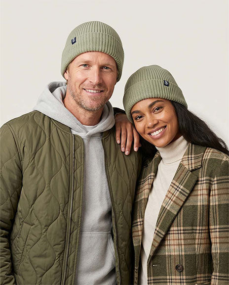 Bonnet Mérinos vert olive