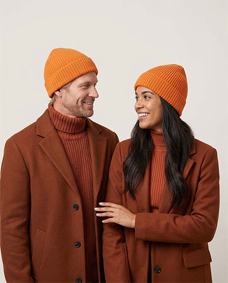 Bonnet Mérinos orange