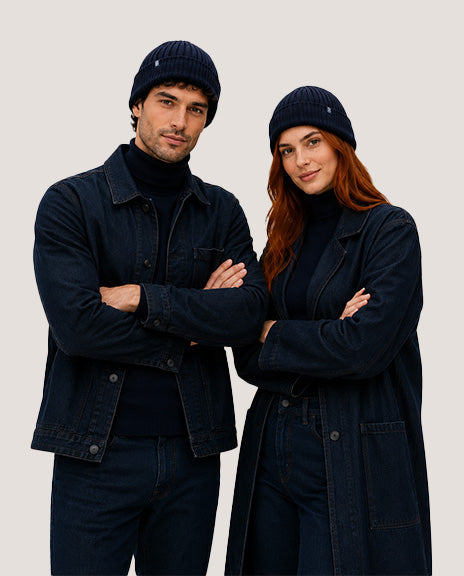 Bonnet coton jeans noir