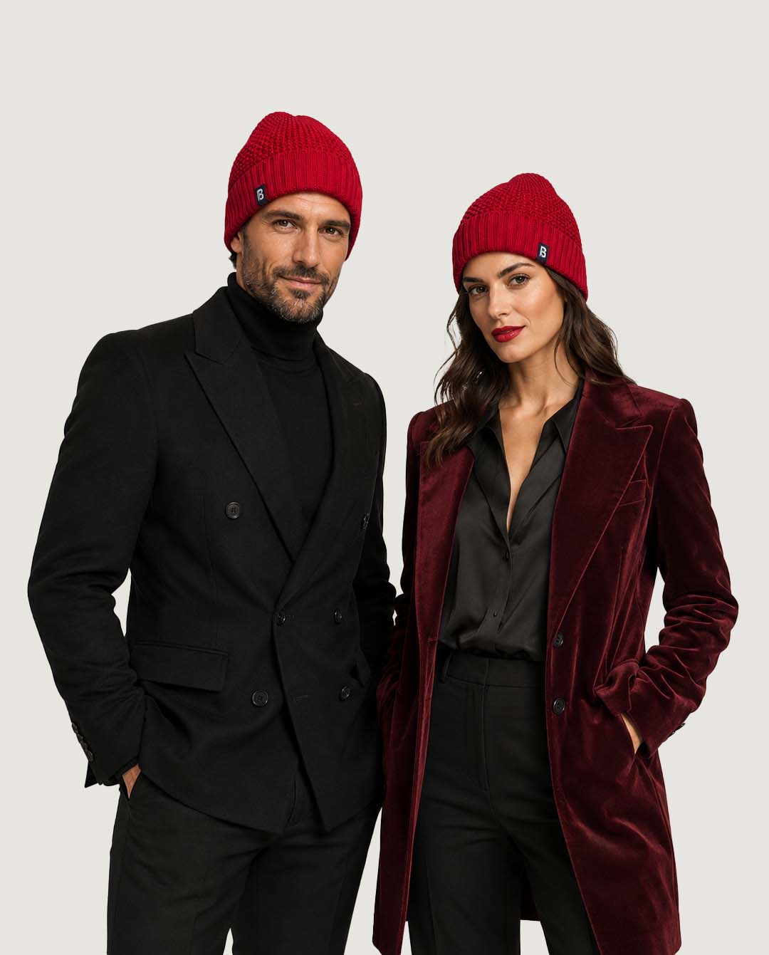 Bonnet vintage rouge