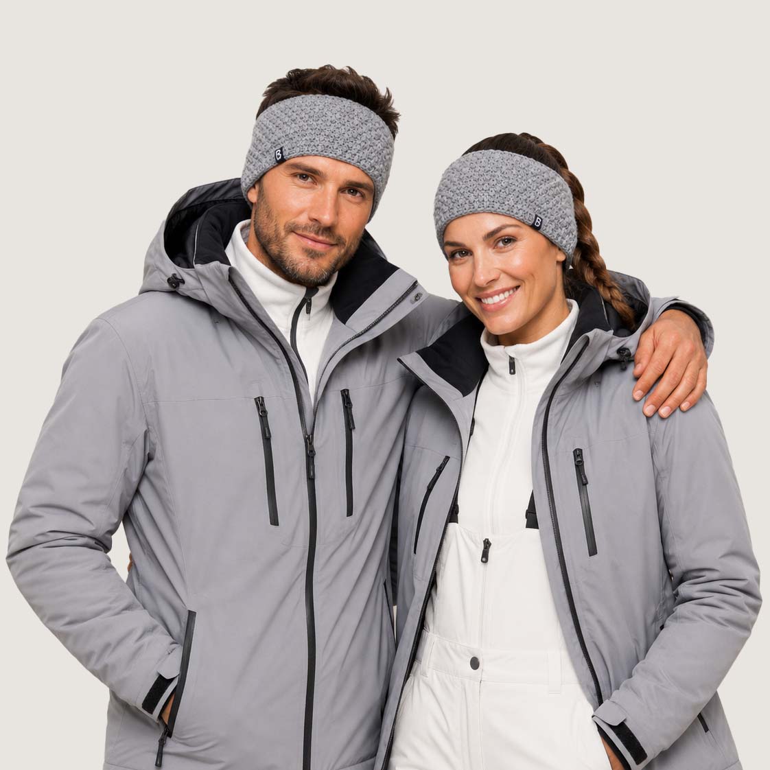 Bandeau ski gris