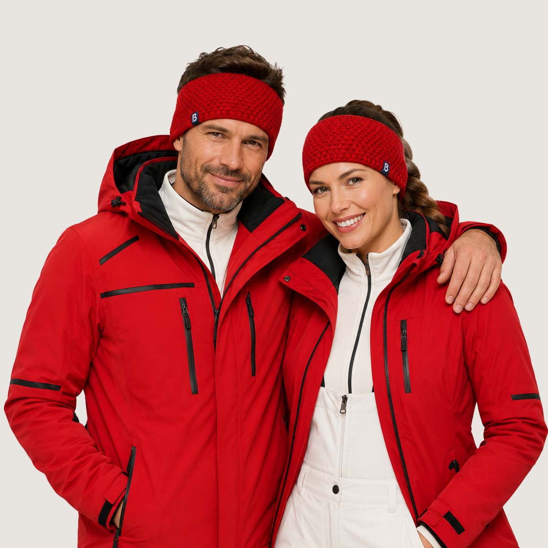 Bandeau ski rouge