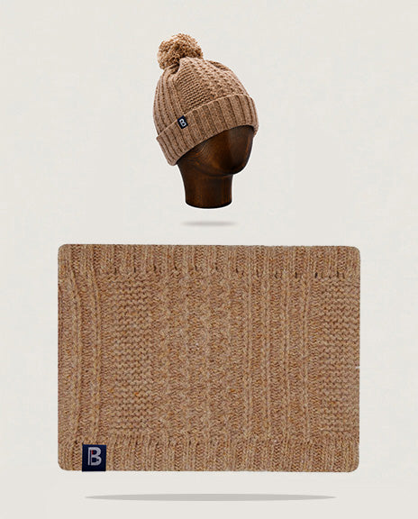 Tour de cou et bonnet laine