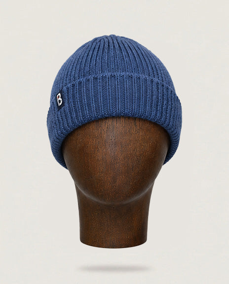 Bonnet laine bleu