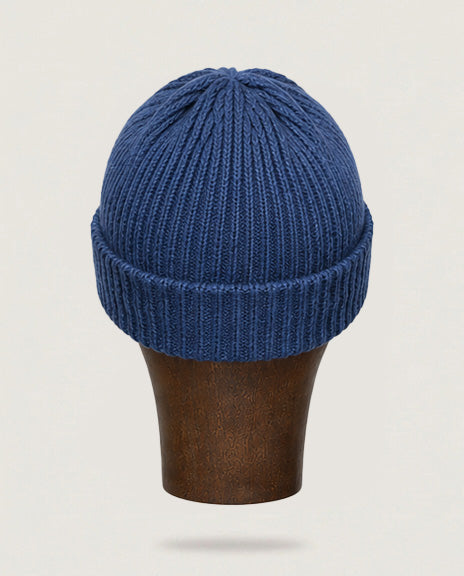 Bonnet laine bleu