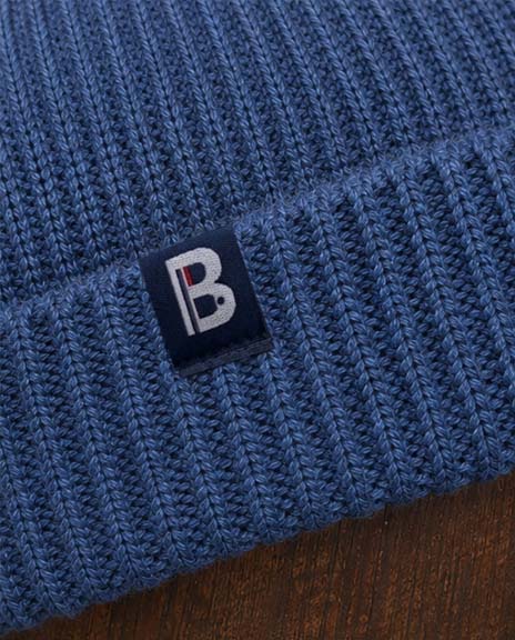Bonnet laine bleu