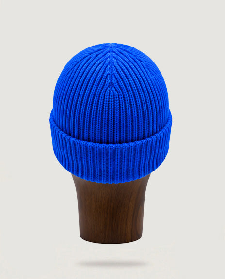 Bonnet Mérinos bleu électrique