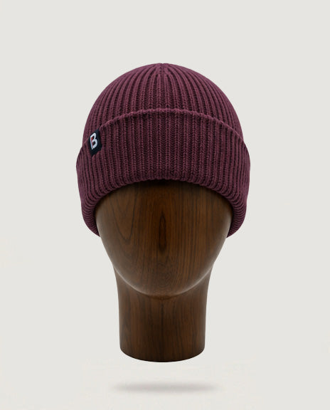 Bonnet Mérinos prune