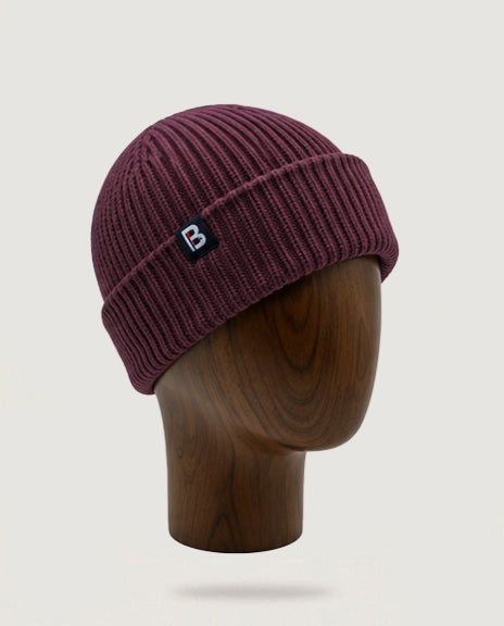 Bonnet Mérinos prune