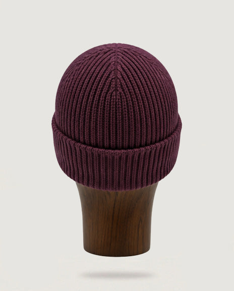 Bonnet Mérinos prune
