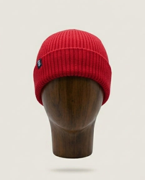 Bonnet Mérinos rouge