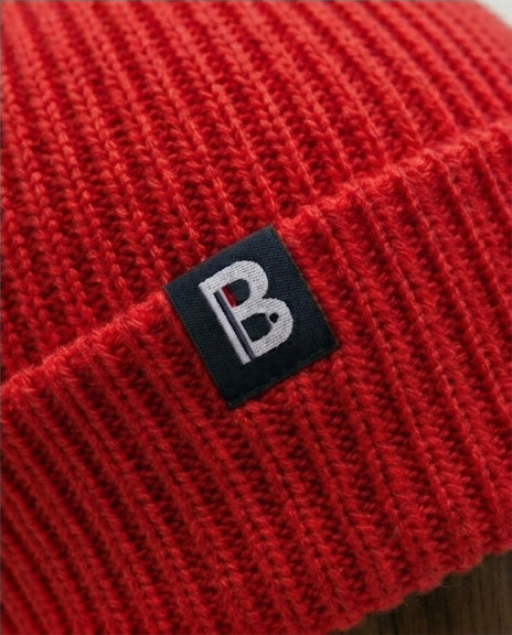 Bonnet Mérinos rouge