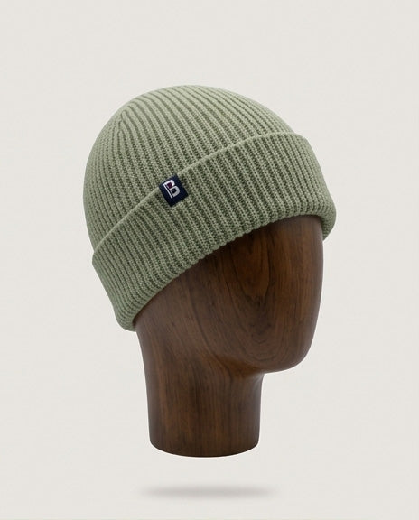 Bonnet Mérinos vert olive