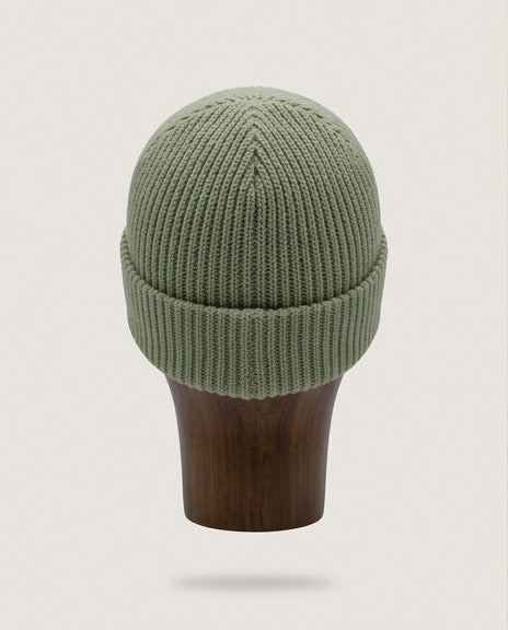 Bonnet Mérinos vert olive