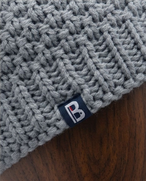 Bonnet Pompon gris