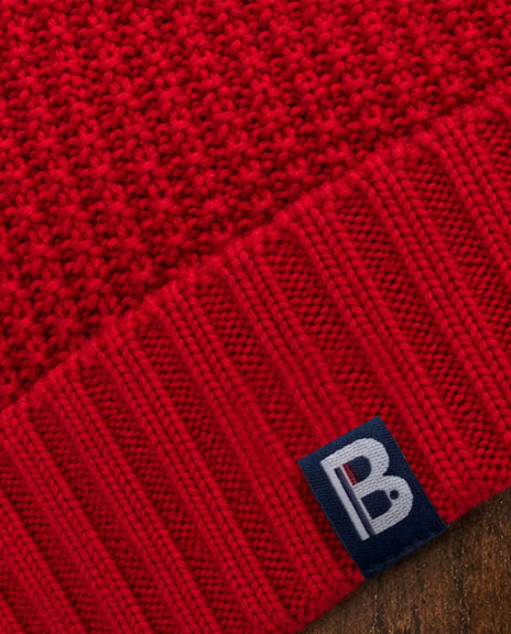 Bonnet vintage rouge