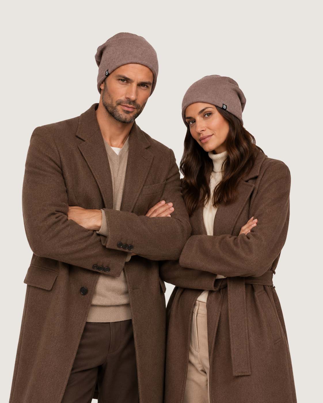 Bonnet Cachemire marron
