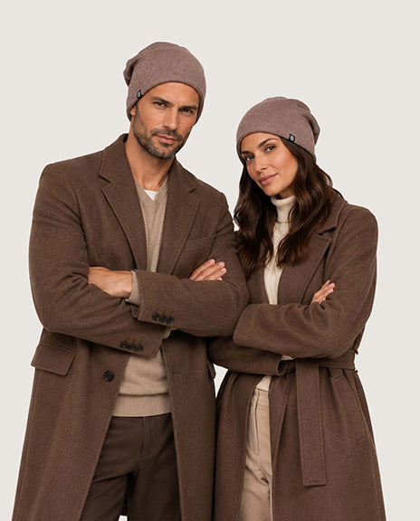 Bonnet cachemire marron