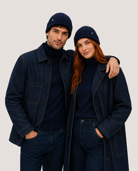 Bonnet coton jeans marine