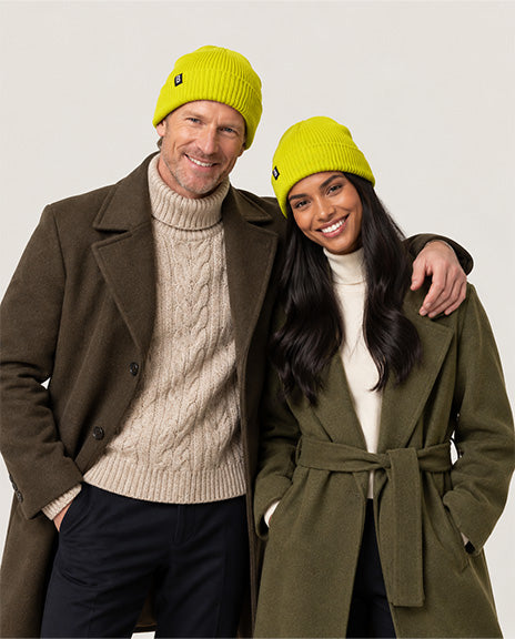 Bonnet Mérinos jaune anis