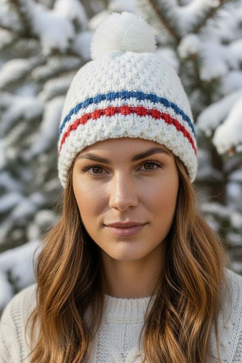 Bonnet pompon France
