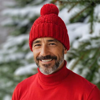 Bonnet Rouge Pompon