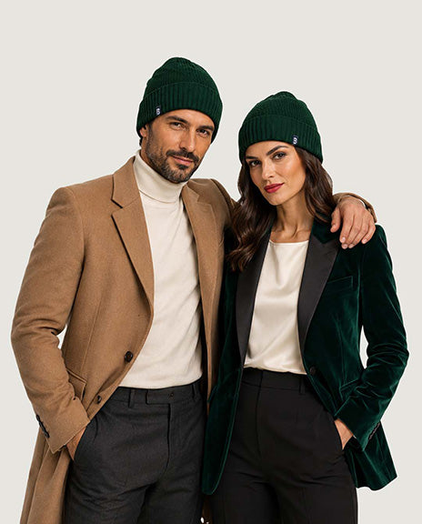 Bonnet vintage vert