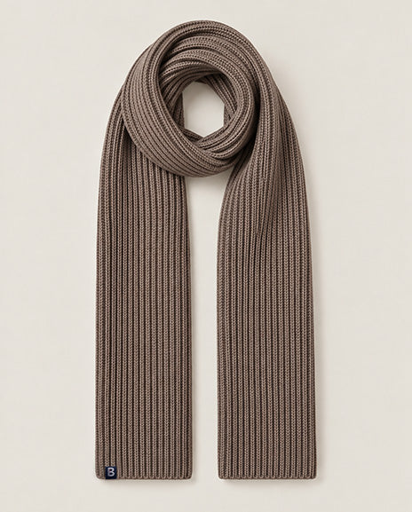 écharpe Mérinos taupe