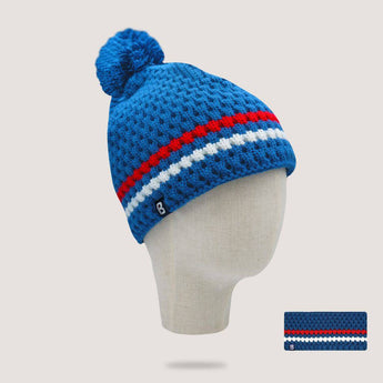 Bonnet Collector pompon bleu