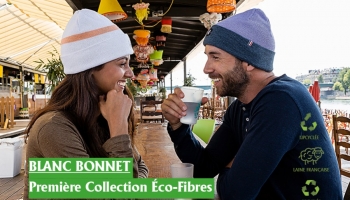 1ère Collection de bonnets Éco-Fibres pour Blanc Bonnet !
